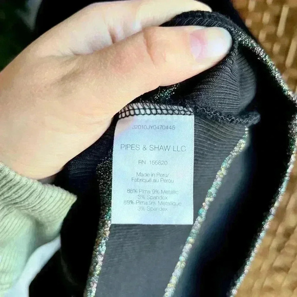 Veronica Beard Black and Gray Striped Turtleneck Sweater - Picture 6 of 8